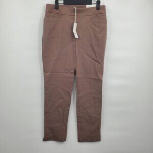 Chico's So Slimming 360 Brigitte Basic Slit Ankle Pants Women Size 6 NWT